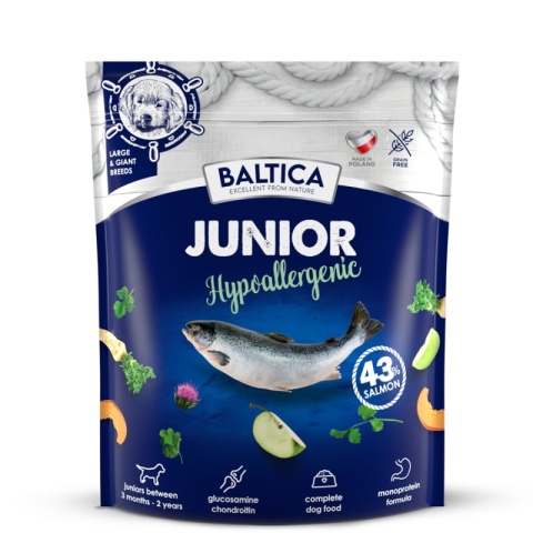 Baltica Hypoallergenic Salmon Junior L 1kg - Łosoś - Szczeniak