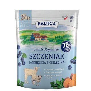 Baltica Smaki Regionów Cielęcina z jagnięciną S/XL 1kg - Szczeniak