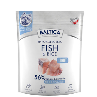 Baltica Fish&Rice Light S 1kg - ryba z ryżem - małe rasy