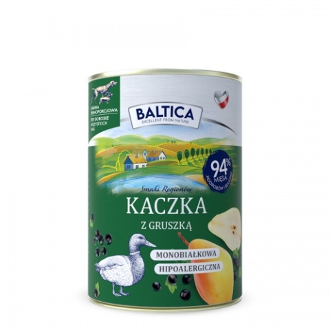 Baltica - kaczka z gruszką 400g - mokra karma dla psa dorosłego