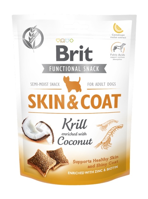 Brit Care Functional Skin&Coat 150g - kryl - przysmak dla psa