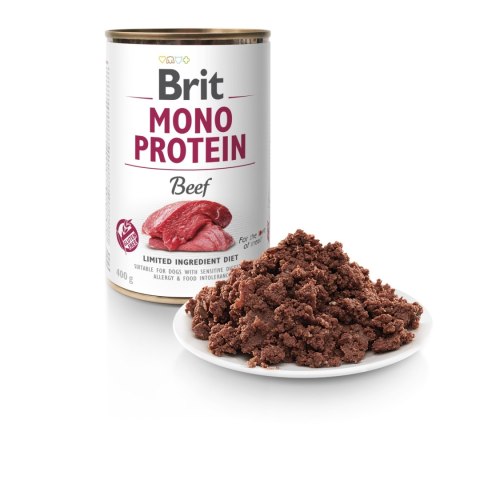 Brit Mono Protein Beef 400g wołowina - Karma Mokra Dla Psów Dorosłych