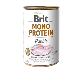 Brit Mono Protein Rabbit 400g królik - karma mokra dla psów dorosłych