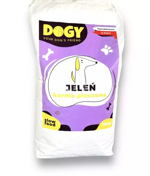 Dogy jeleń 10kg -  karma pieczona dla psów dorosłych