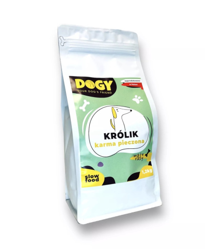 Dogy królik 1,2kg - karma pieczona dla małych ras