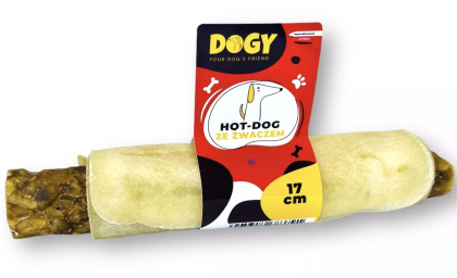 Dogy Hot-dog ze żwaczem 17cm 1szt. - przysmak dla psa