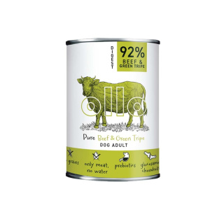 Ollo Pure Digest Beef & Green Tripe 400g - wołowina ze żwaczami - karma mokra dla psów dorosłych