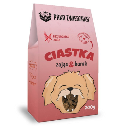 Paka Zwierzaka - Ciastka - Zając z burakiem 200g