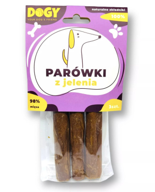 Dogy Parówki z jelenia 3szt. - przysmaki dla psa