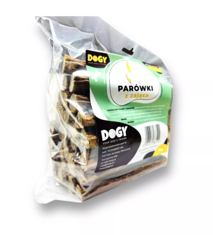 Dogy Parówki z zająca 1kg - przysmaki dla psa