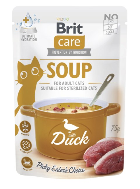 BRIT CARE CAT SOUP - KACZKA 75G