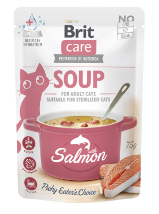 BRIT CARE CAT SOUP - ŁOSOŚ 75G