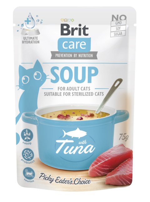 BRIT CARE CAT SOUP - TUŃCZYK 75G