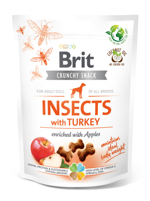 BRIT CRUNCHY INSECTS WITH TURKEY - INDYK 200G