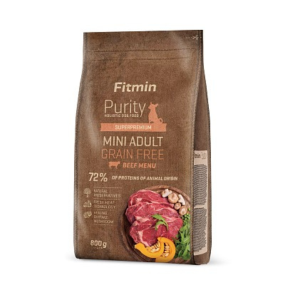 FITMIN PURITY - ADULT MINI BEEF - 0,8KG - WOŁOWINA MAŁE RASY