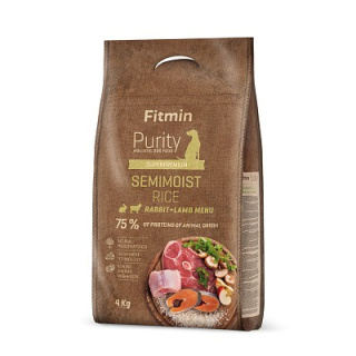 FITMIN PURITY - SEMI MOIST LAMB&RABBIT - 4KG - PÓŁWILGOTNA JAGNIĘCINA Z KRÓLIKIEM