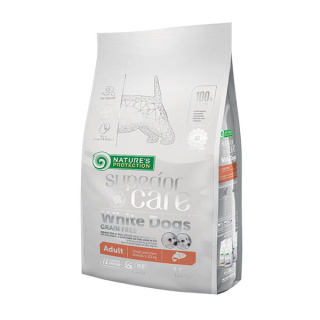 NATURE'S PROTECTION WHITE DOGS - ADULT SALMON SMALL BREED - 1,5KG