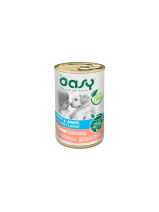 OASY ONE PROTEIN PUPPY & JUNIOR - ŁOSOŚ 400G - KARMA MOKRA DLA PSA