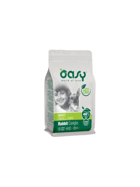 OASY ONE PROTEIN MINI ADULT - KRÓLIK 0,8KG - KARMA SUCHA DLA PSA