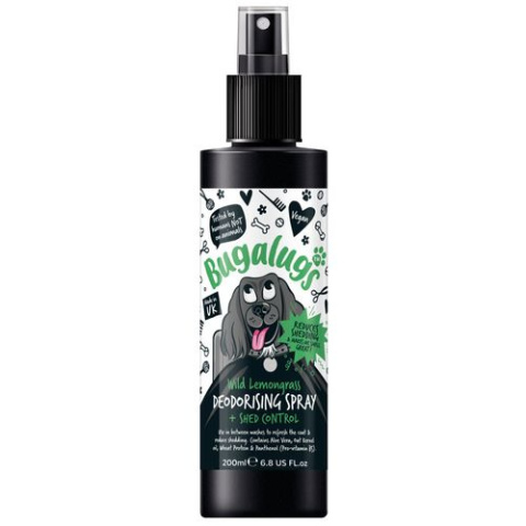 Bugalugs Shed Control Deodorising Spray - spray odświeżający szatę i zmniejszający wypadanie sierści - 200ml