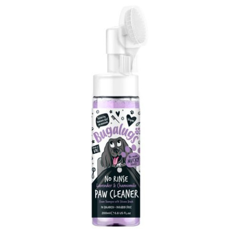 Bugalugs No Rinse Lavender & Chamomile Paw Cleaner 200ml - pianka do czyszczenia łap psa, bez spłukiwania, lawenda z rumiankiem