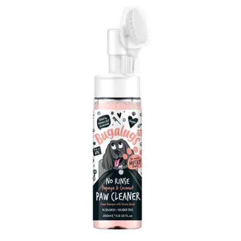 Bugalugs No Rinse Papaya & Coconut Paw Cleaner 200ml - pianka do czyszczenia łap psa, bez spłukiwania, owocowa