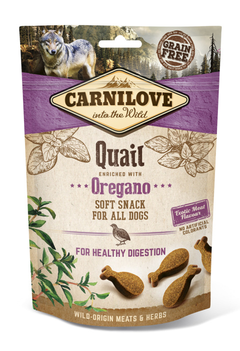 CARNILOVE SEMI MOIST SNACK - PRZEPIÓRKA Z OREGANO 200G - PRZYSMAK DLA PSA