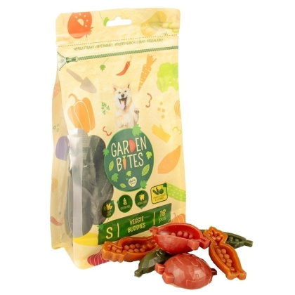 GARDEN BITES - VEGGIE BUDDIES - S - 18szt - wege gryzaki dla psa