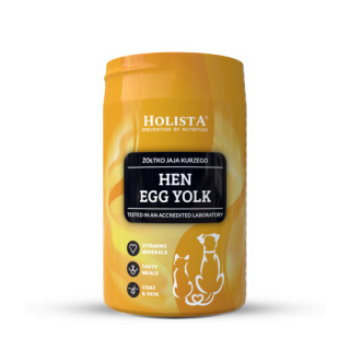 HOLISTAPets - Hen Egg Yolk 120g - żółtko jaja kurzego dla psów i kotów