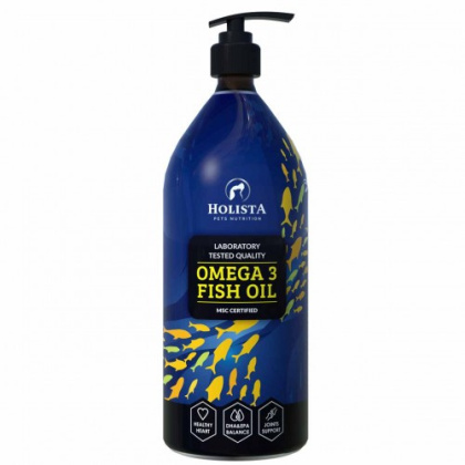 HOLISTAPets - OMEGA3 FISH OIL 1000ml - olej dla psa i kota