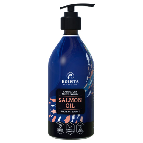 HOLISTAPets - SALMON OIL 500ml - olej z łososia dla psa i kota