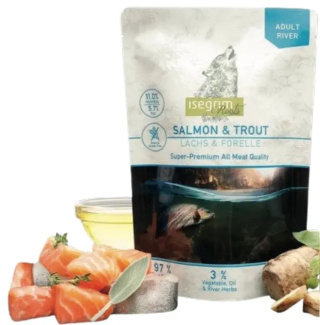 Isegrim Roots - Salmon & Trout Adult 410g - łosoś z pstrągiem - mokra karma dla psa