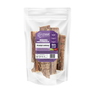 MeatStuff - Przełyk wołowy cięty 180g - gryzak dla szczeniaka i seniora