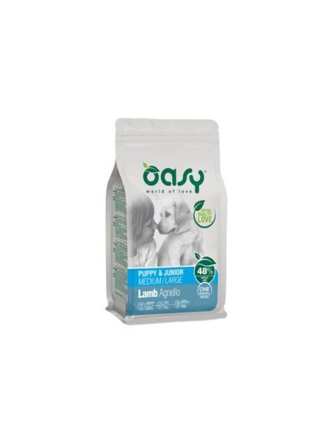 OASY ONE PROTEIN PUPPY & JUNIOR - JAGNIĘCINA 2,5KG - KARMA SUCHA DLA PSA