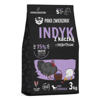 PAKA ZWIERZAKA - Seventh Heaven - Indyk i kaczka S 3kg - małe rasy