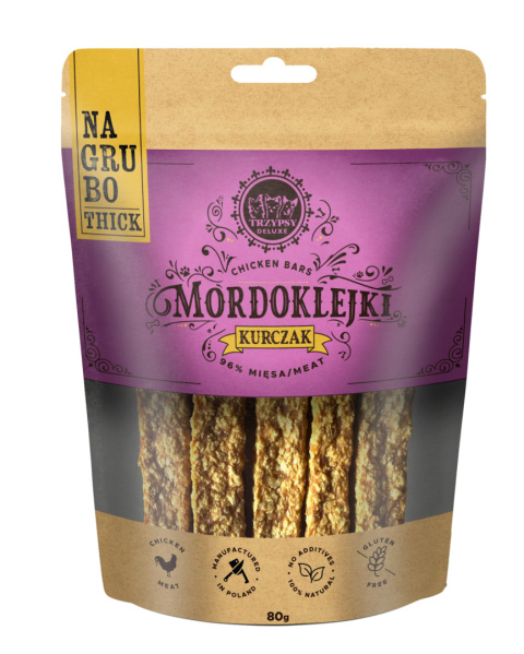 TrzyPsy - Mordoklejki Na Grubo - Kurczak 80g