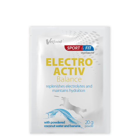 VetFood - ElectroActive Balance 20g BANAN - elektrolity dla psów o smaku banana