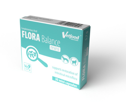 VetFood - Flora Balance MINI 30 kapsułek - probiotyk dla psa i kota