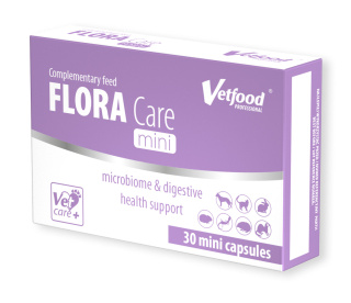 VetFood - Flora Care MINI 30 kapsułek - probiotyk z maślanem sodu dla małych ras