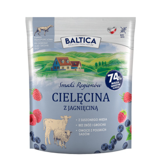 Baltica - Smaki Regionów - Cielęcina z jagnięciną M/XL 1kg - średnie i duże rasy