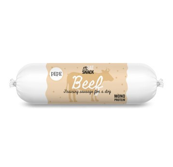 PAKA ZWIERZAKA - PEPE Kiełbaska 200g - BEEF - wołowina