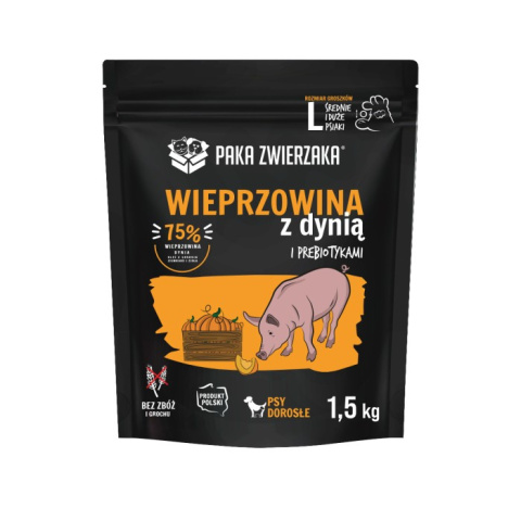 PAKA ZWIERZAKA - Seventh Heaven - Wieprzowina z dynią L 1,5kg - dla psów średnich i dużych ras