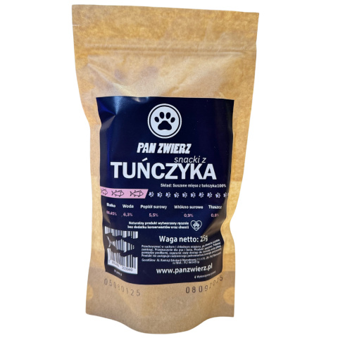 PAN ZWIERZ - Tuńczyk 25g - naturalne suszone przysmaki